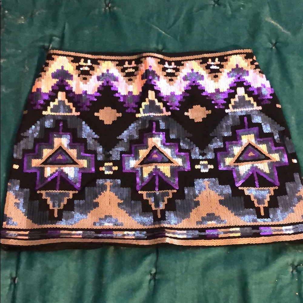 Express sequin miniskirt